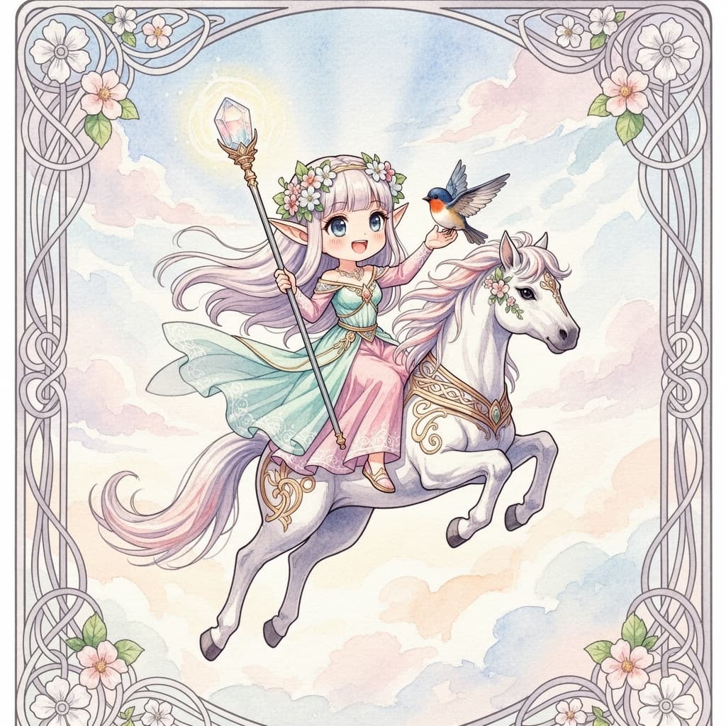 Watercolor Elf Princess