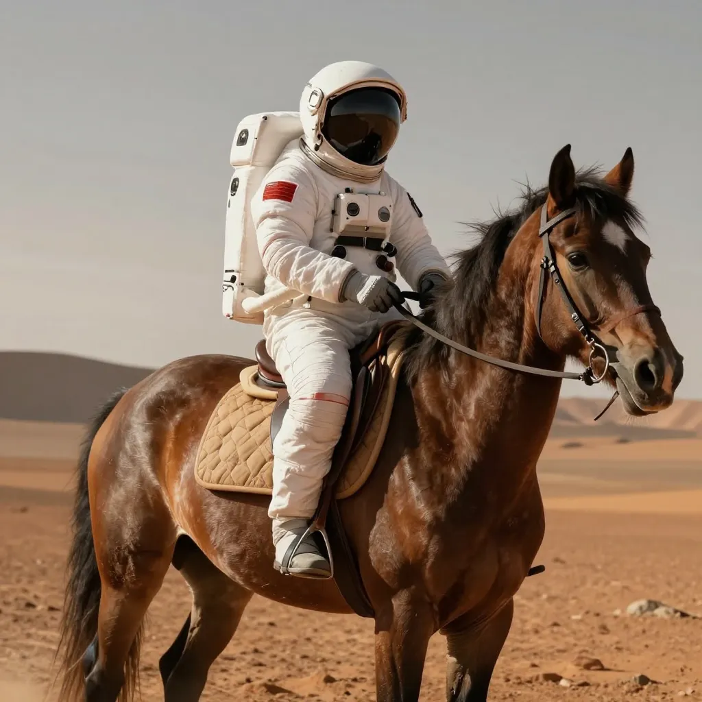 Astronaut on Horse